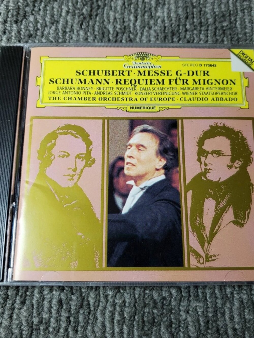 Schubert Messe G-Dur Schumann Requiem fur Mignon Seraphim CD like new